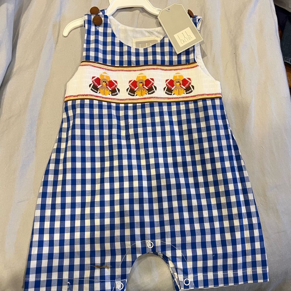Boys Turkey/Football Day Romper